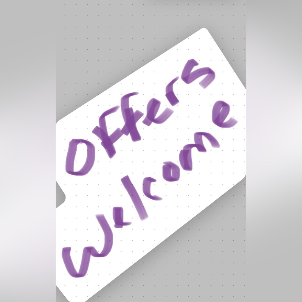 Offers are welcome! Thank you for checking my closet out!          💜💜💜